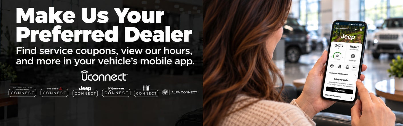 uconnect® make us your preferred dealer | Selma Chrysler Dodge Jeep Ram in Selma CA