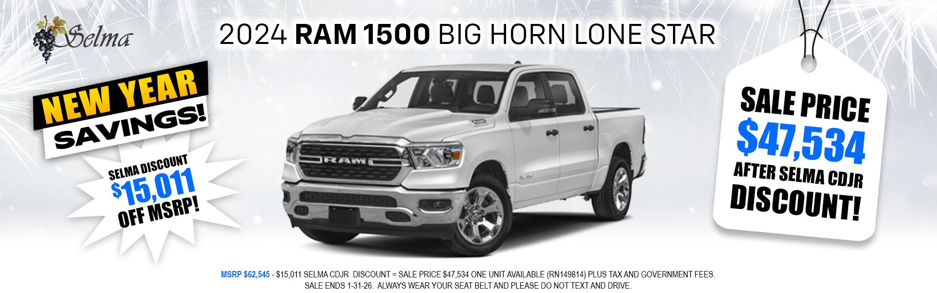 2024 Ram 1500 Big Horn Lone Star