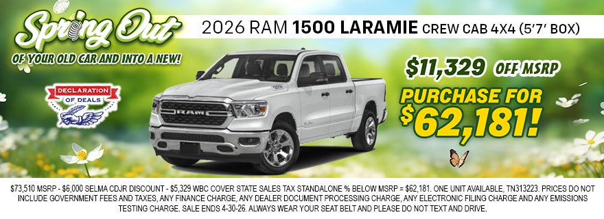 2026 Ram 1500 Laramie Crew Cab
