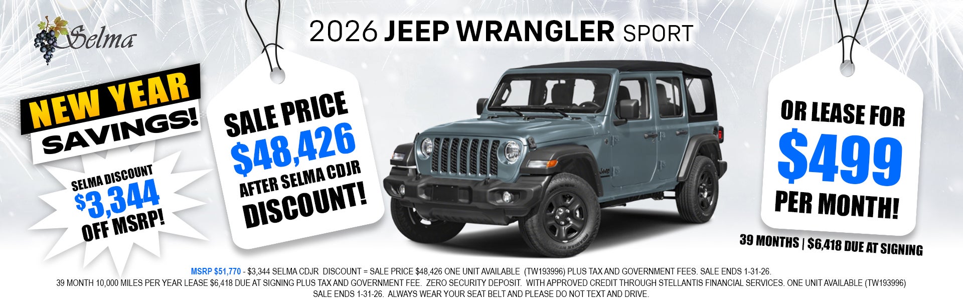 2026 Jeep Wrangler Sport