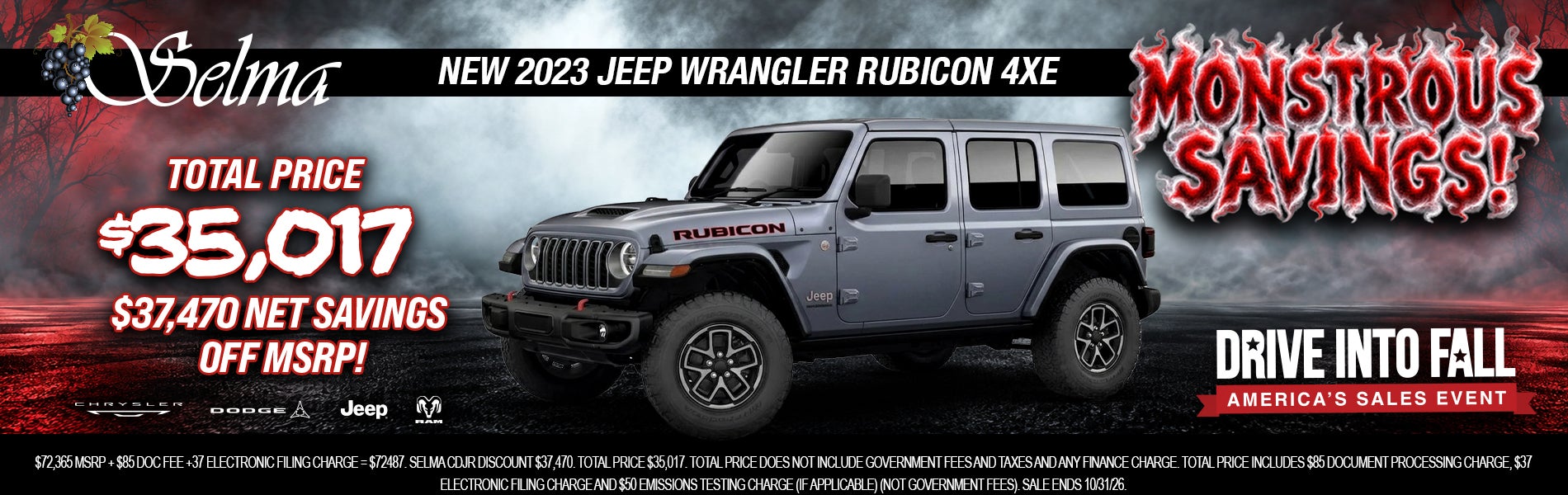 $37,000 OFF JEEP WRANGLER