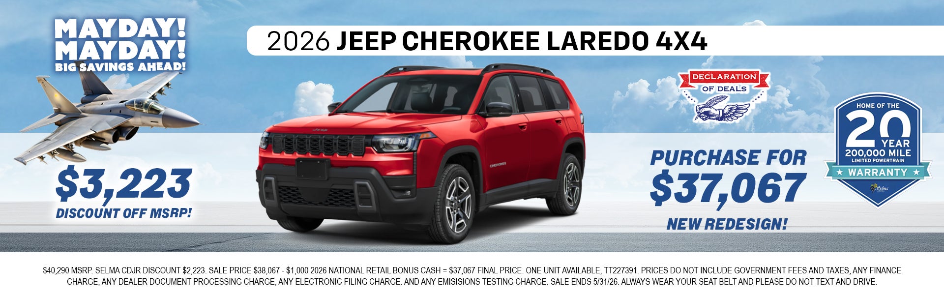 2026 Jeep Cherokee Laredo 4x4