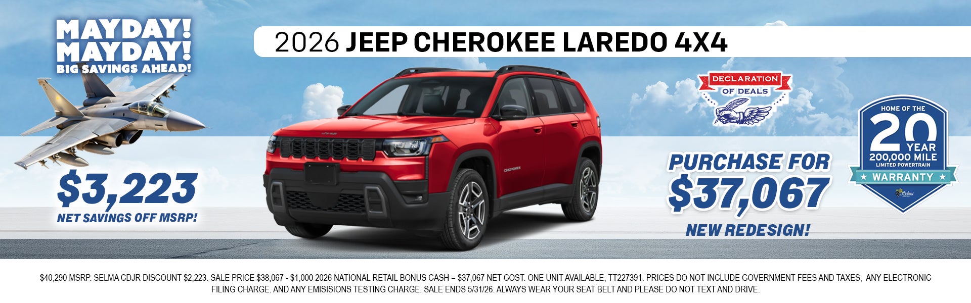 2026 Jeep Cherokee Laredo 4x4