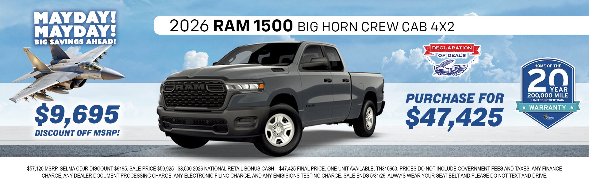 2026 Ram 1500 Big Horn Crew Cab 4x2