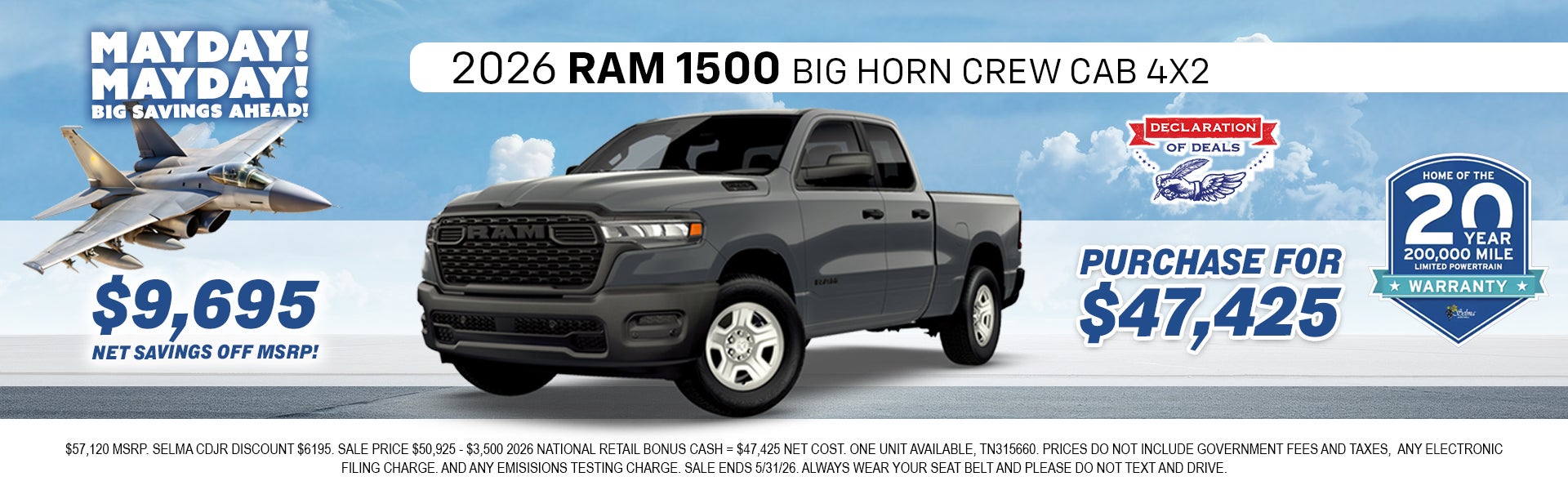 2026 Ram 1500 Big Horn Crew Cab 4x2