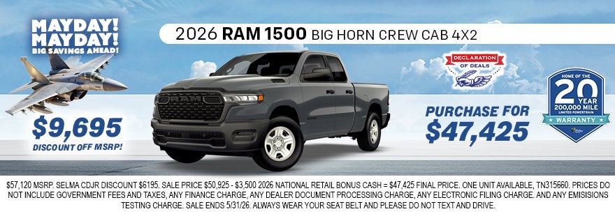2026 Ram 1500 Big Horn Crew Cab 4x2