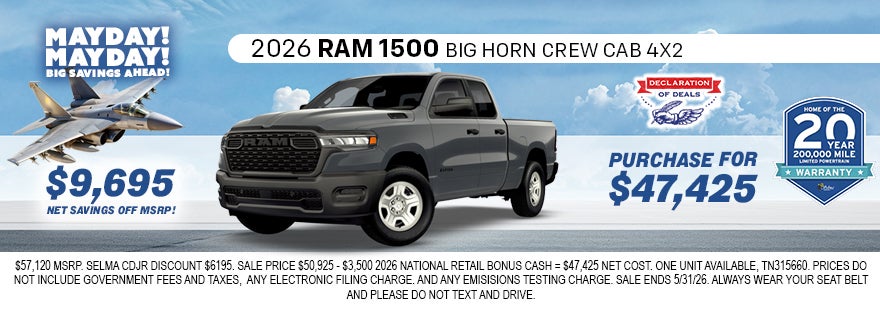 2026 Ram 1500 Big Horn Crew Cab 4x2