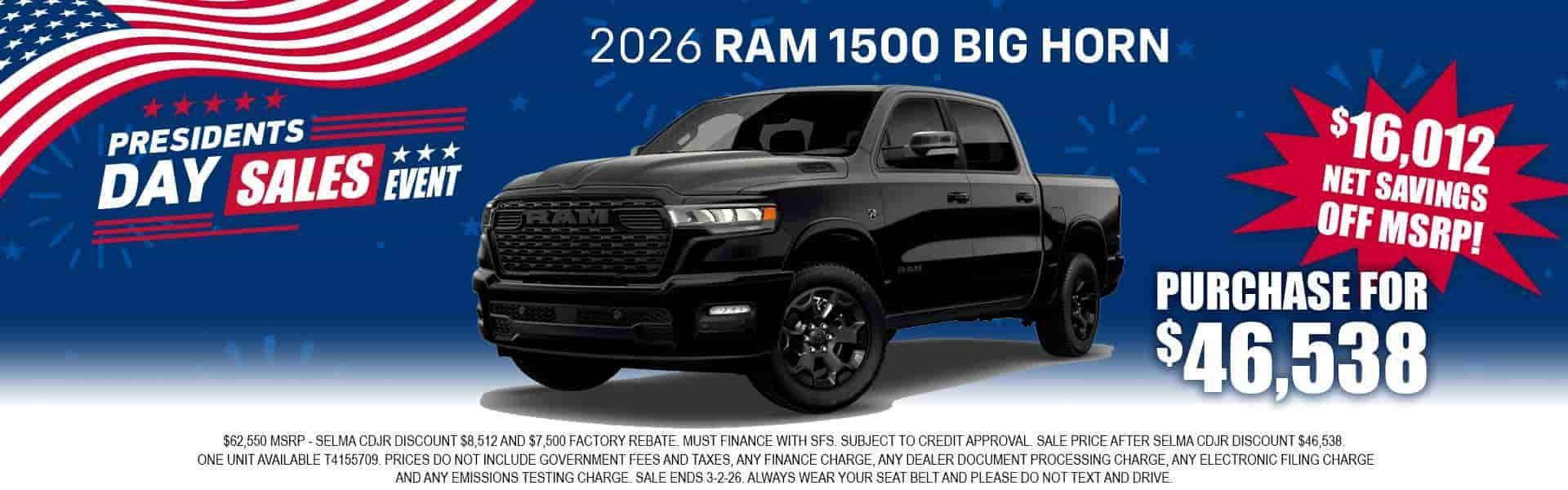 2026 Ram 1500 Big Horn
