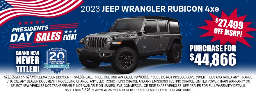 2023 Jeep Wrangler RUBICON 4xe